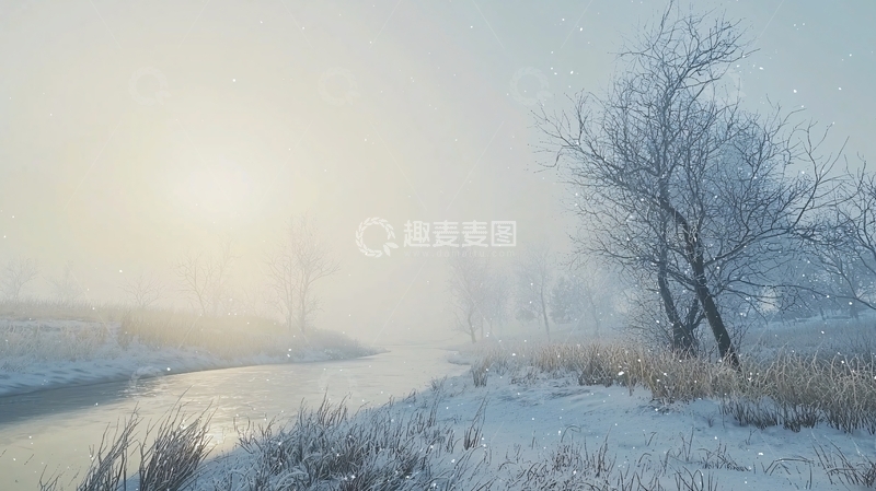 高清大图下载【趣麦麦图】雾凇