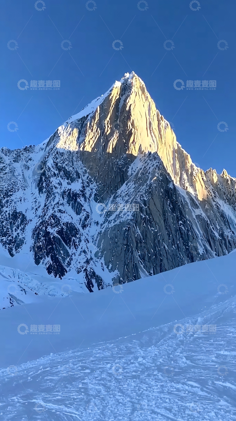 高清大图下载【趣麦麦图】雪山日出62