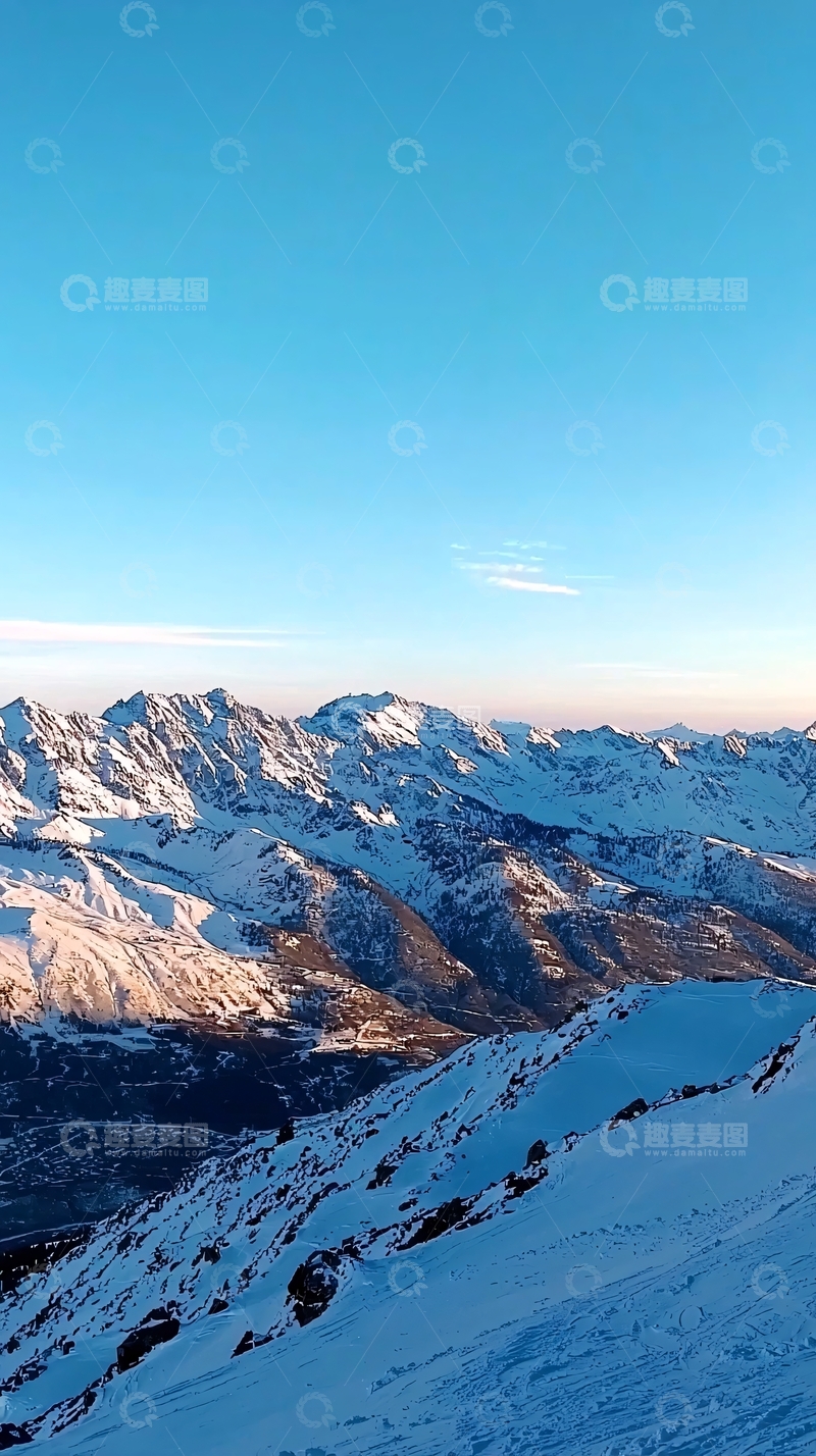 高清大图下载【趣麦麦图】雪山日出63