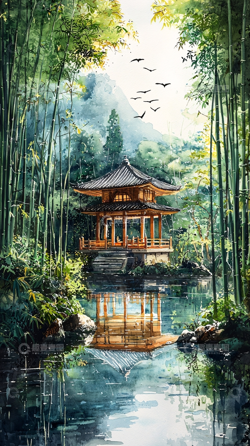 高清大图下载【趣麦麦图】水墨画