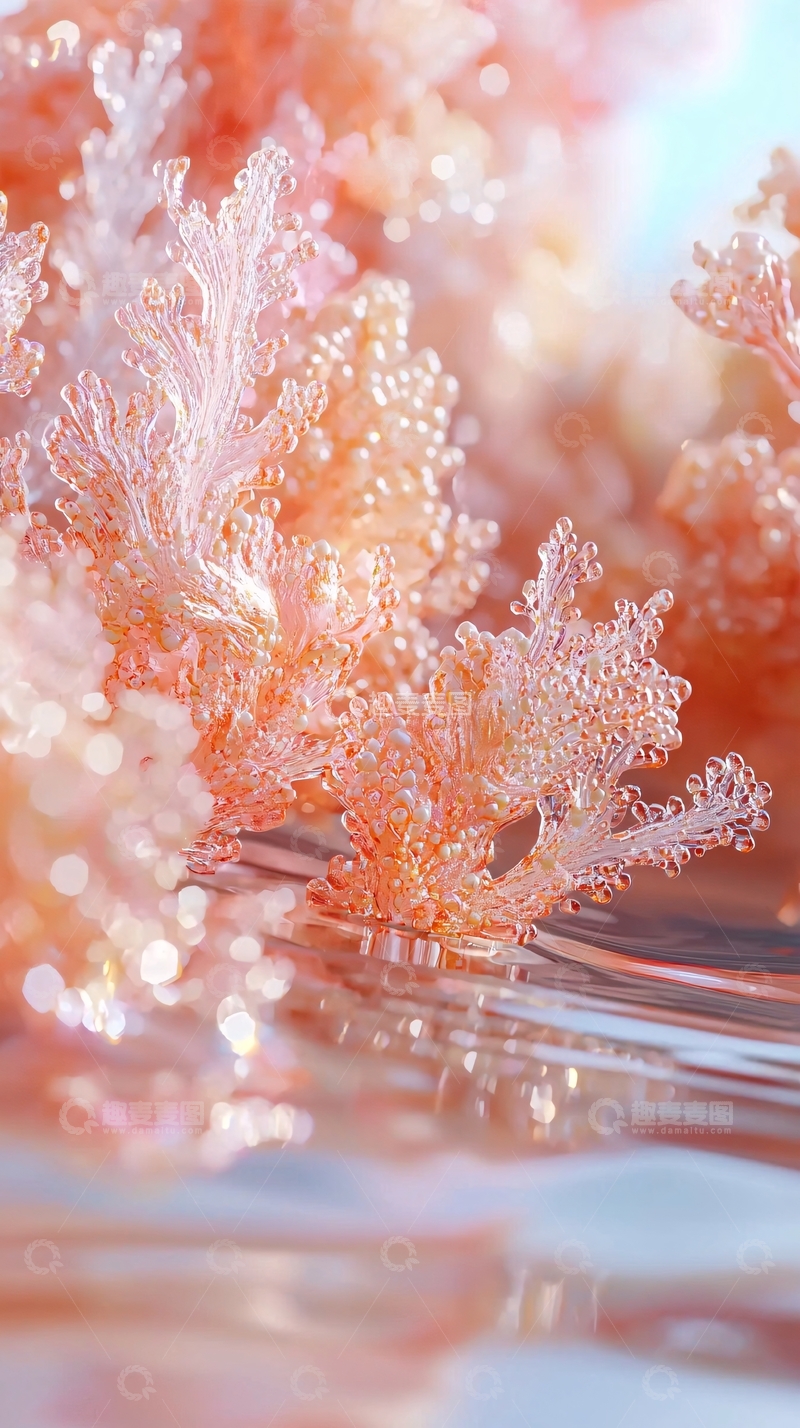 高清大图下载【趣麦麦图】粉色晶体