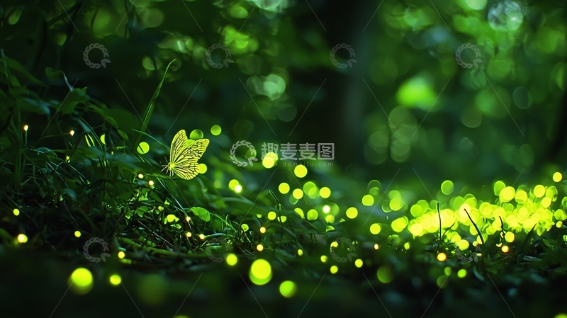 高清大图下载【趣麦麦图】萤火虫