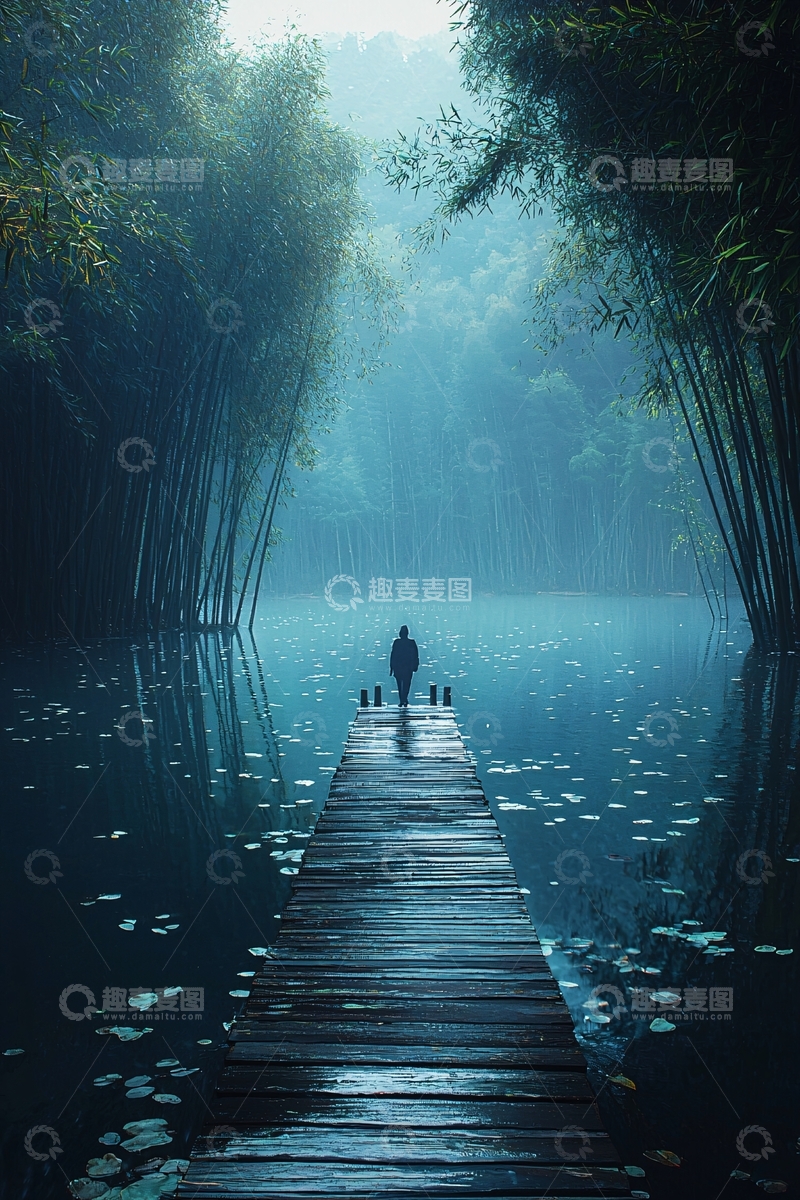 高清大图下载【趣麦麦图】雾气中