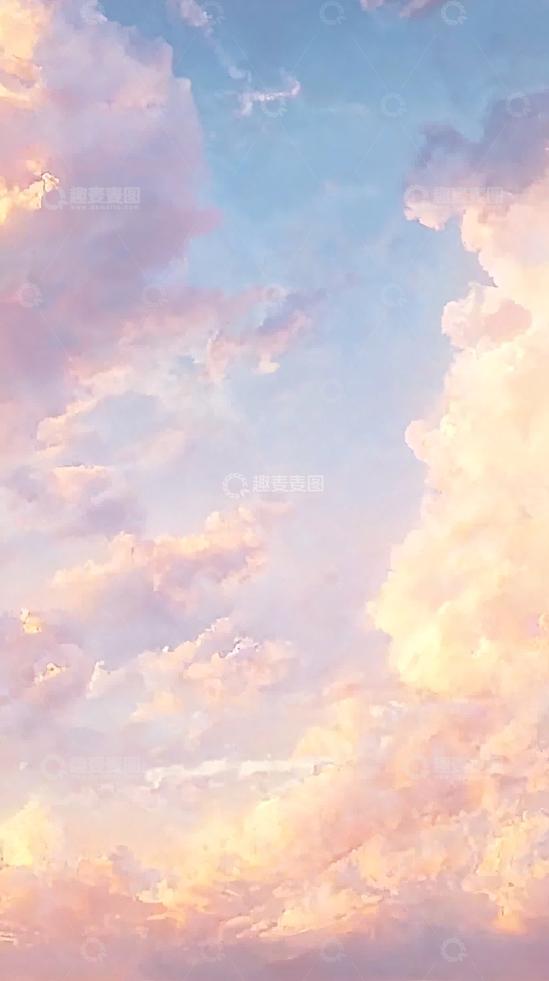 高清大图下载【趣麦麦图】粉色天空
