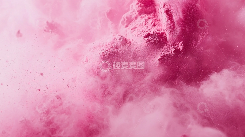 高清大图下载【趣麦麦图】粉红色烟雾质感背景