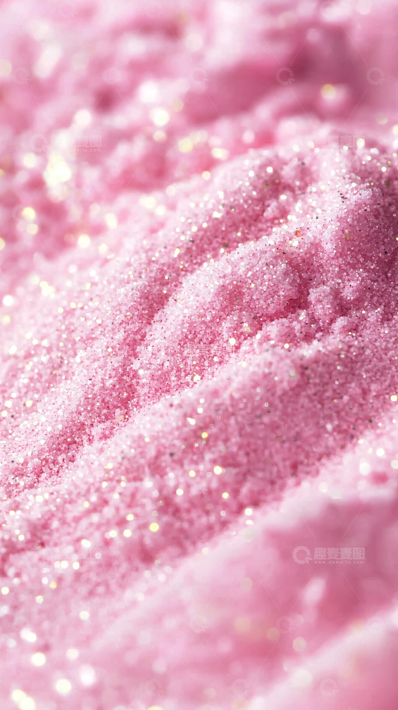 高清大图下载【趣麦麦图】闪闪发光的粉色粉末