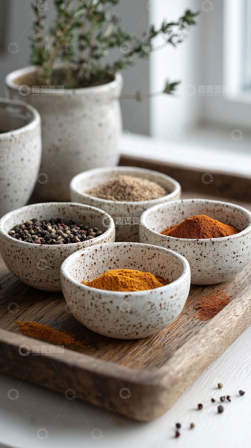 高清大图下载【趣麦麦图】香料小碗