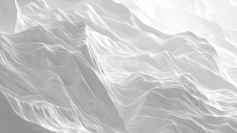 高清大图下载【趣麦麦图】抽象白色山脉