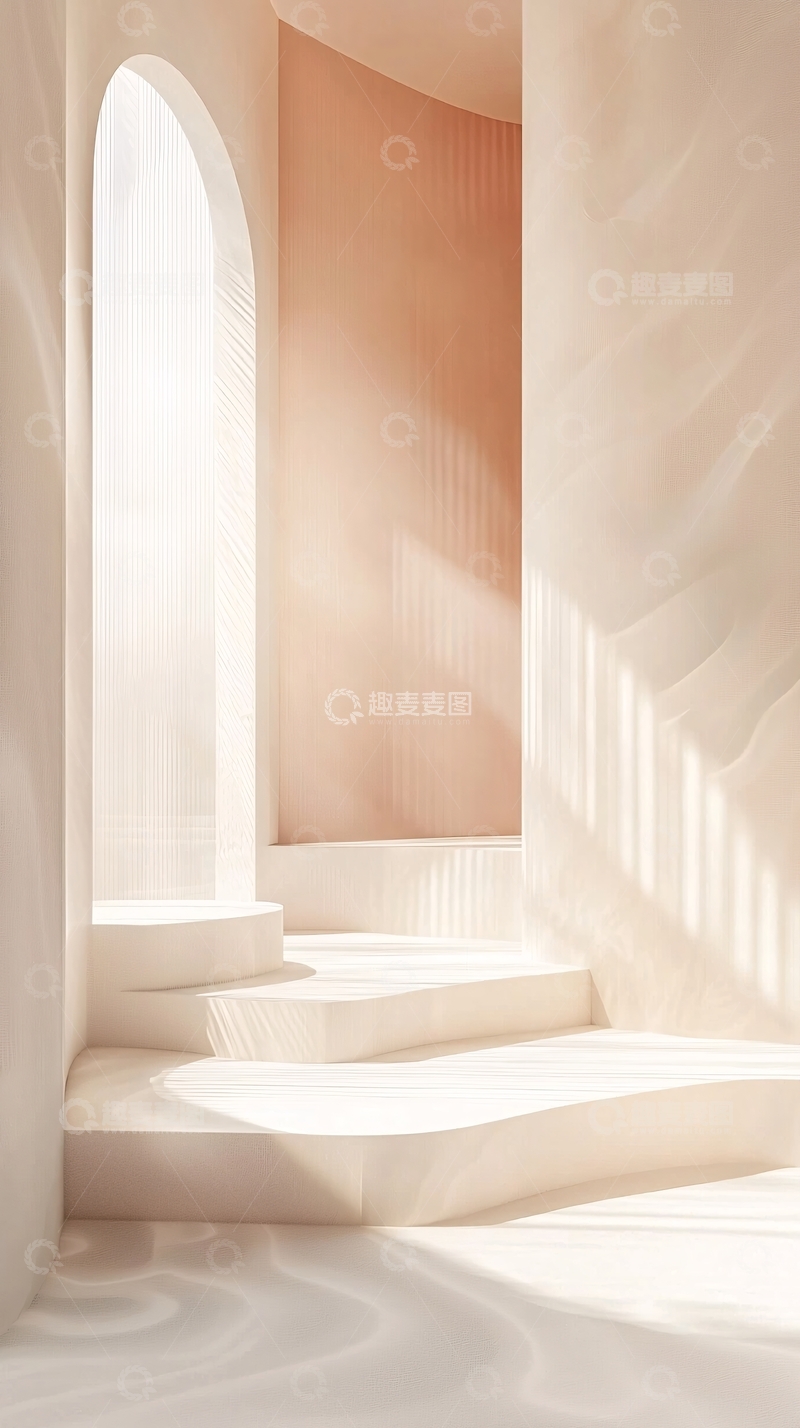 高清大图下载【趣麦麦图】极简主义白色室内场景