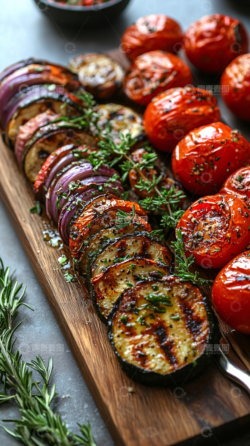 高清大图下载【趣麦麦图】烤蔬菜拼盘