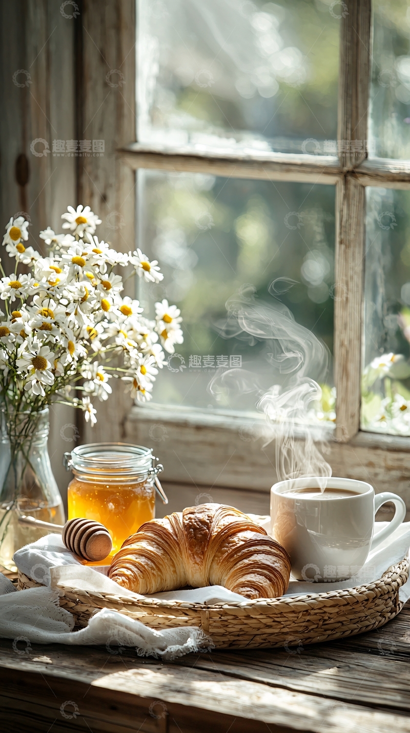 高清大图下载【趣麦麦图】阳光透过窗户洒在桌上