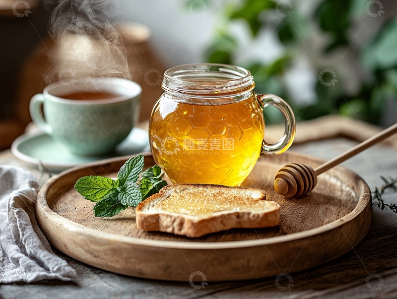 高清大图下载【趣麦麦图】蜂蜜茶