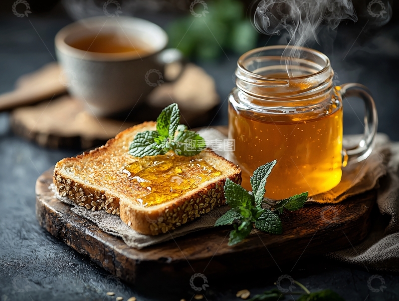 高清大图下载【趣麦麦图】蜂蜜吐司