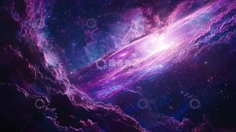 高清大图下载【趣麦麦图】紫色星云4