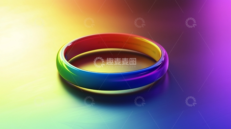 高清大图下载【趣麦麦图】彩虹戒指