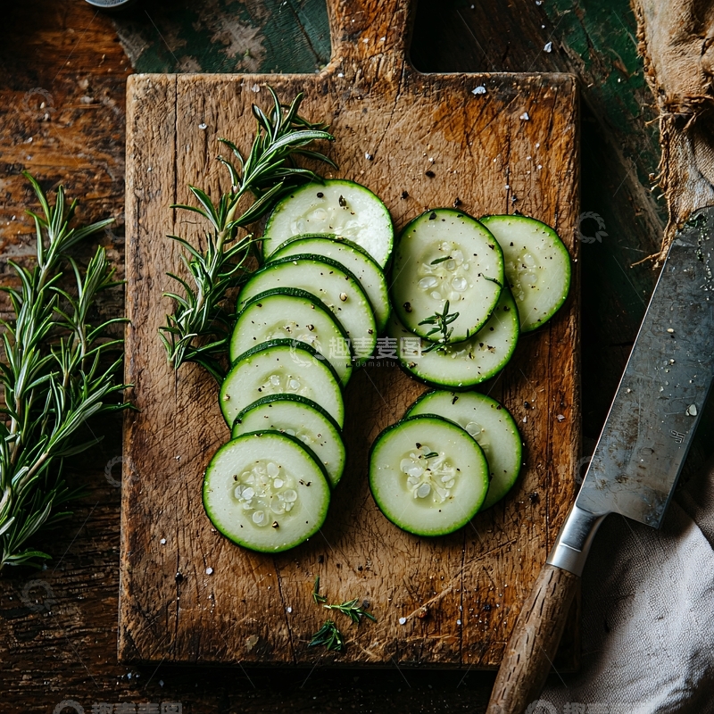 高清大图下载【趣麦麦图】黄瓜切片