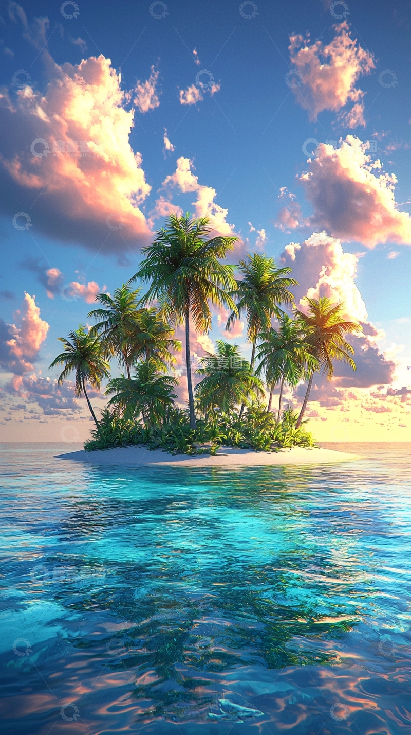 高清大图下载【趣麦麦图】热带岛屿
