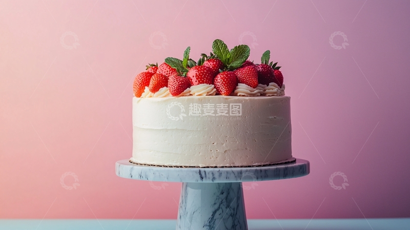 高清大图下载【趣麦麦图】草莓蛋糕11
