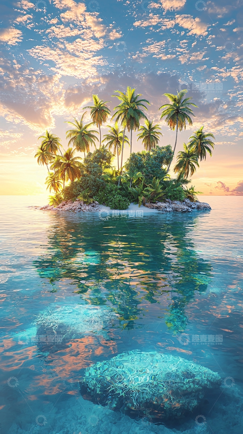 高清大图下载【趣麦麦图】热带岛屿