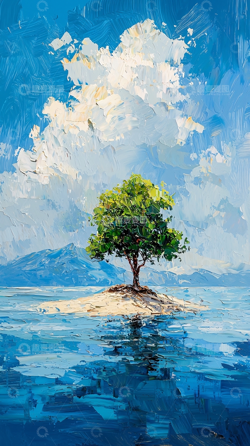 高清大图下载【趣麦麦图】孤树