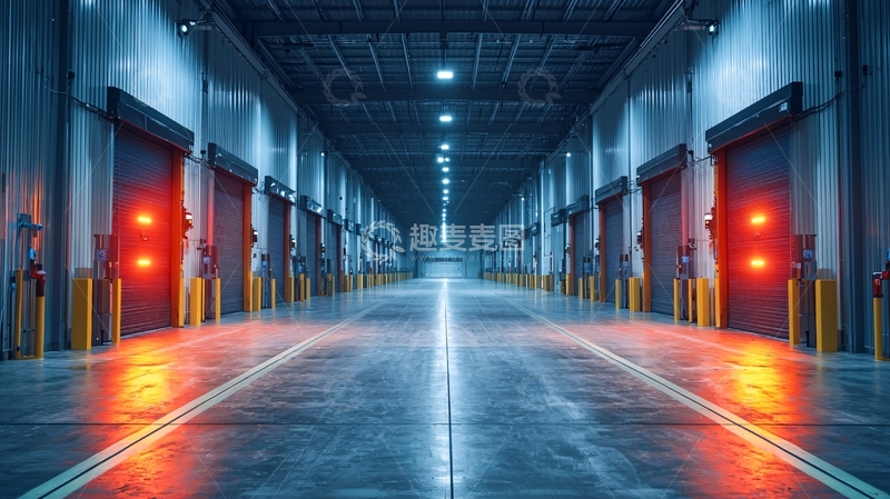 高清大图下载【趣麦麦图】仓库内部通道