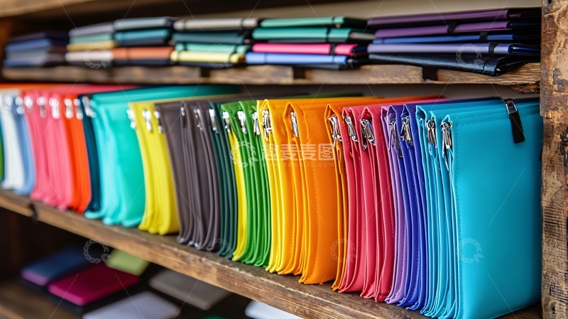 高清大图下载【趣麦麦图】彩色拉链笔袋收纳