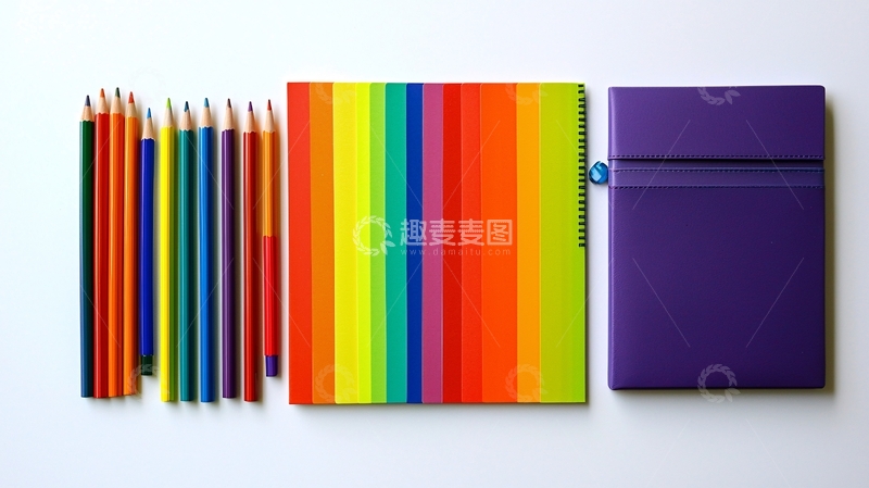 高清大图下载【趣麦麦图】彩色铅笔