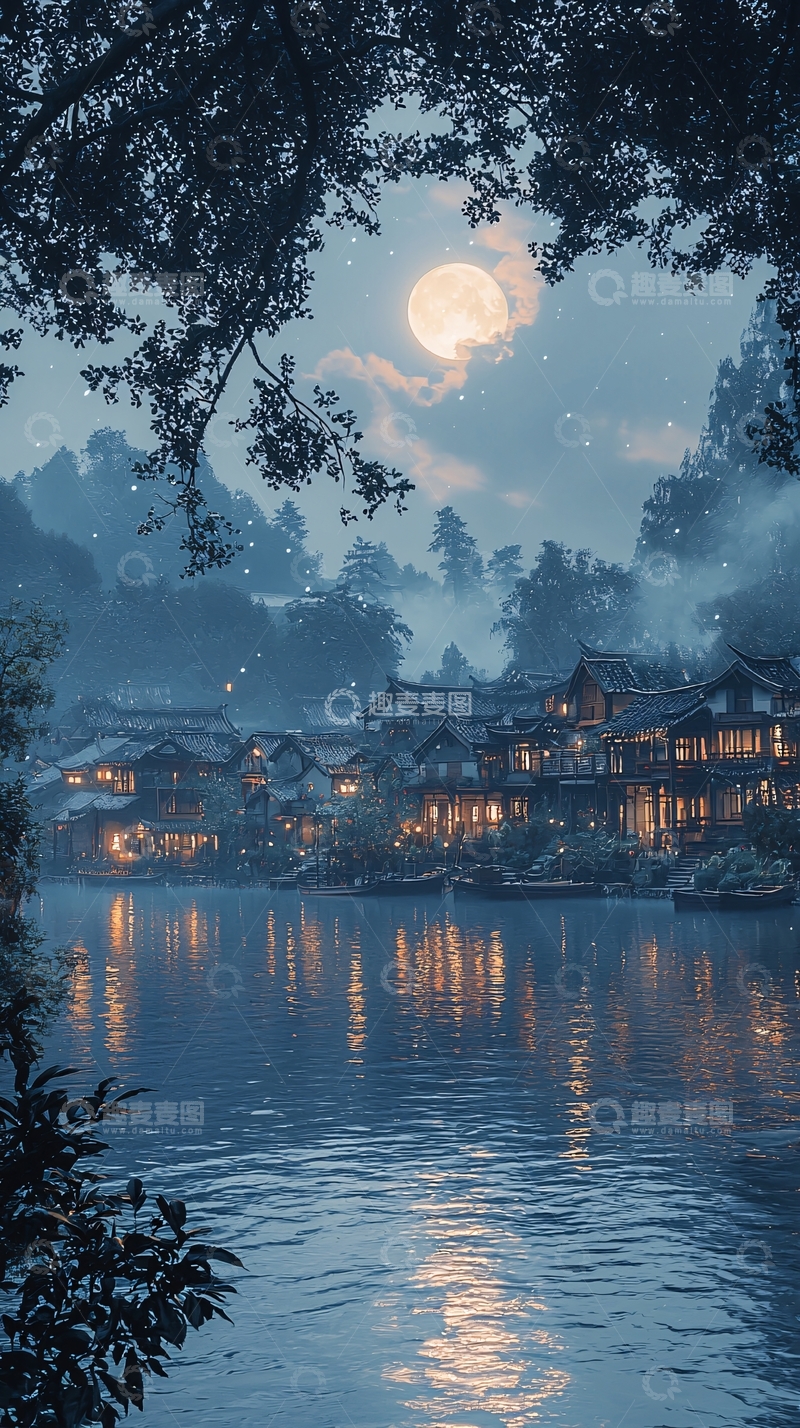 高清大图下载【趣麦麦图】水墨江南