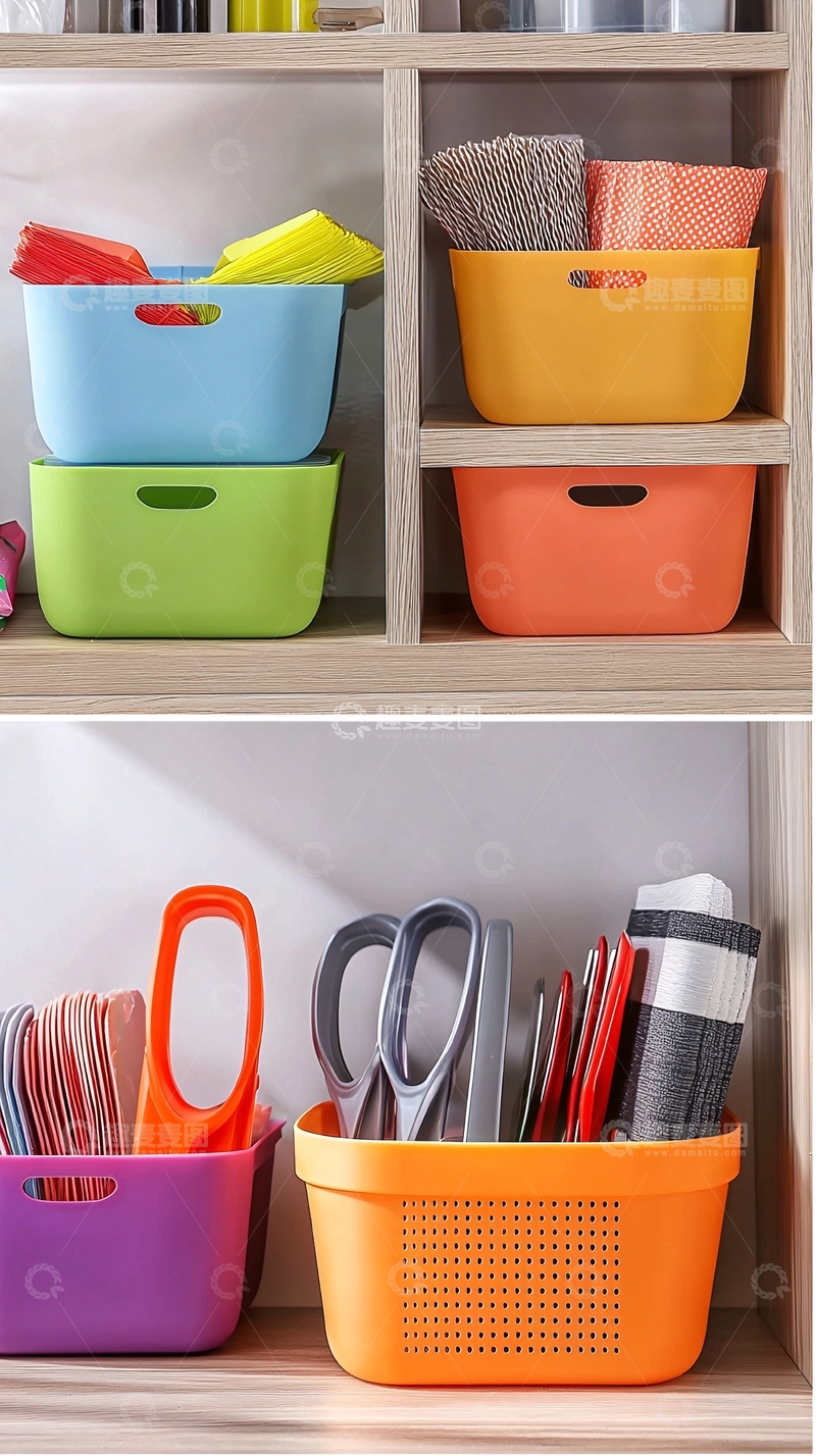 高清大图下载【趣麦麦图】收纳筐