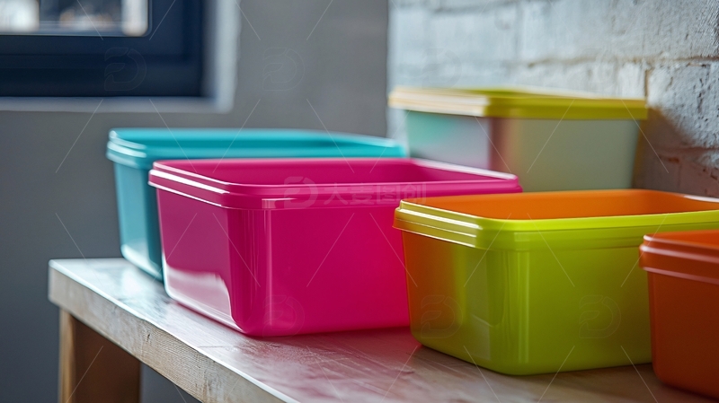 高清大图下载【趣麦麦图】彩色收纳盒