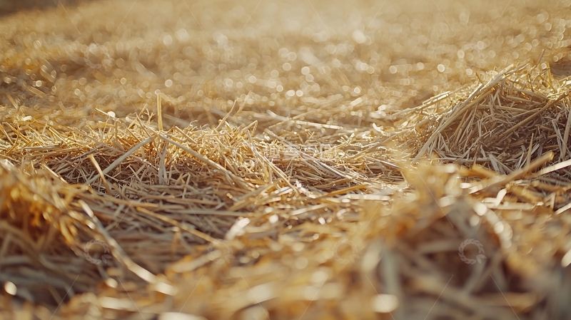 高清大图下载【趣麦麦图】金色麦田近景