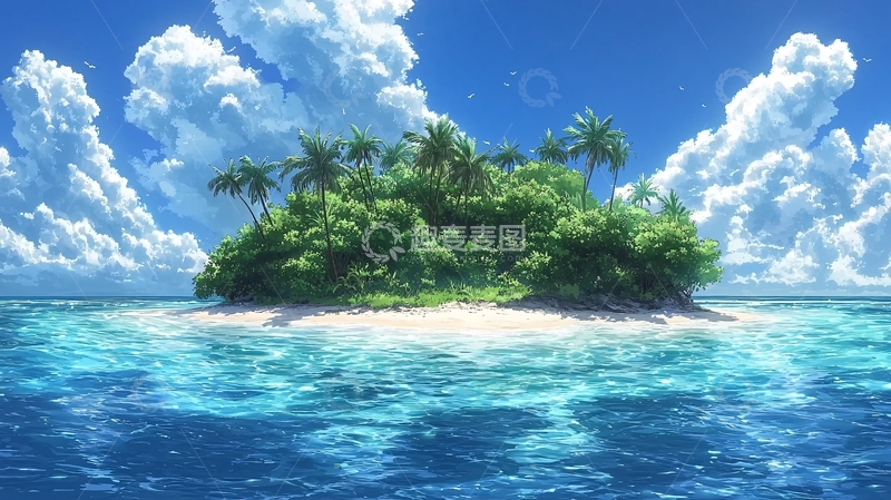 高清大图下载【趣麦麦图】热带岛屿风光