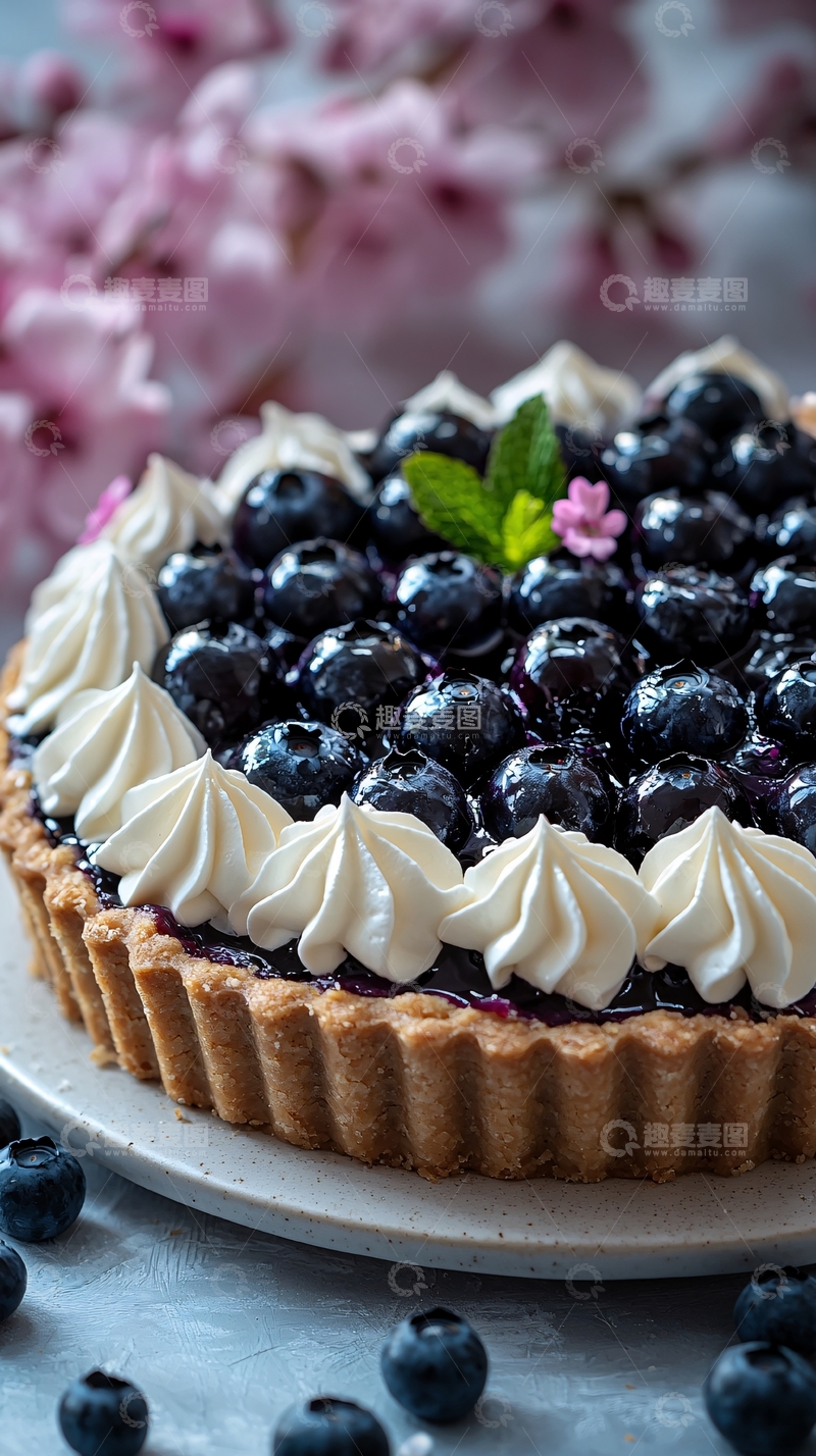 高清大图下载【趣麦麦图】蓝莓挞