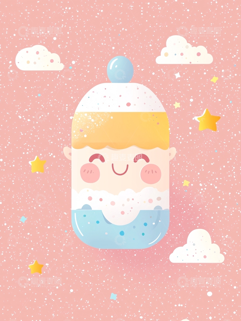 高清大图下载【趣麦麦图】卡通糖果罐