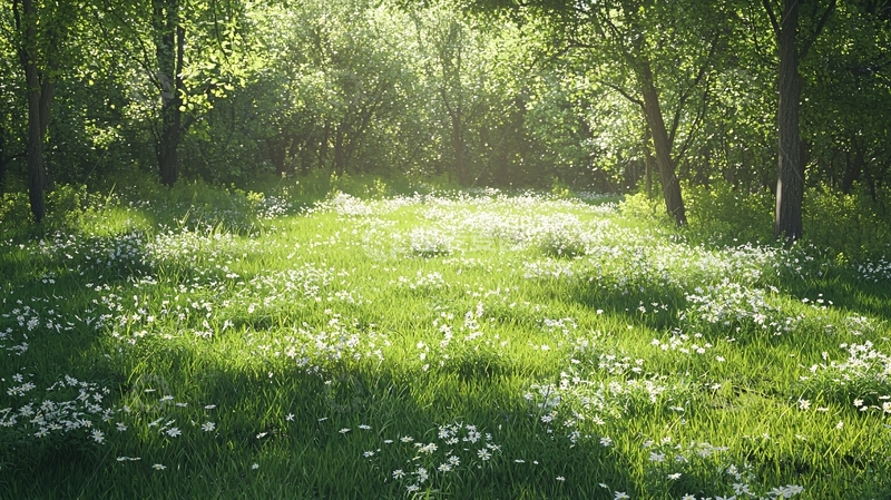 高清大图下载【趣麦麦图】阳光森林绿地