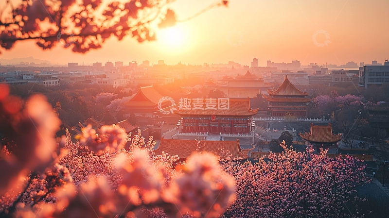 高清大图下载【趣麦麦图】北京日出