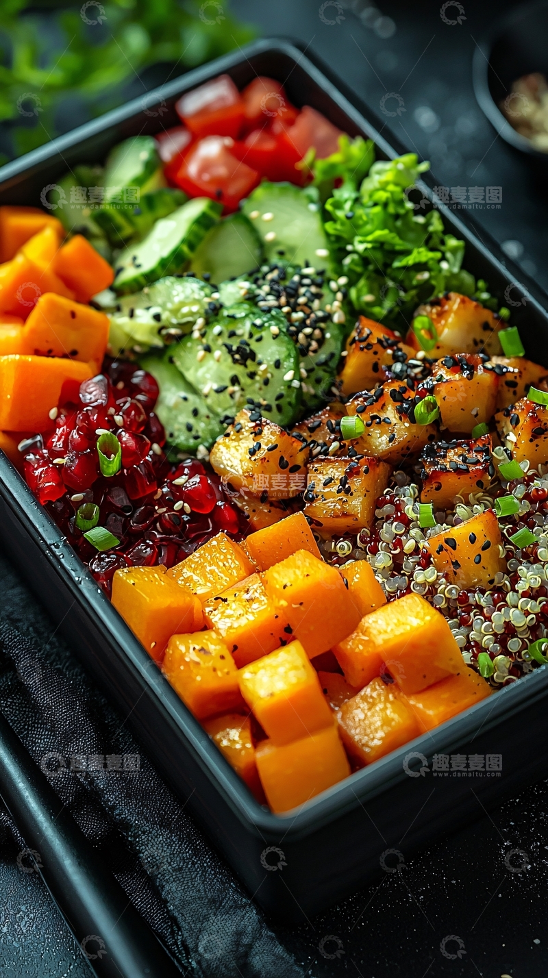 高清大图下载【趣麦麦图】色彩鲜艳的健康料理