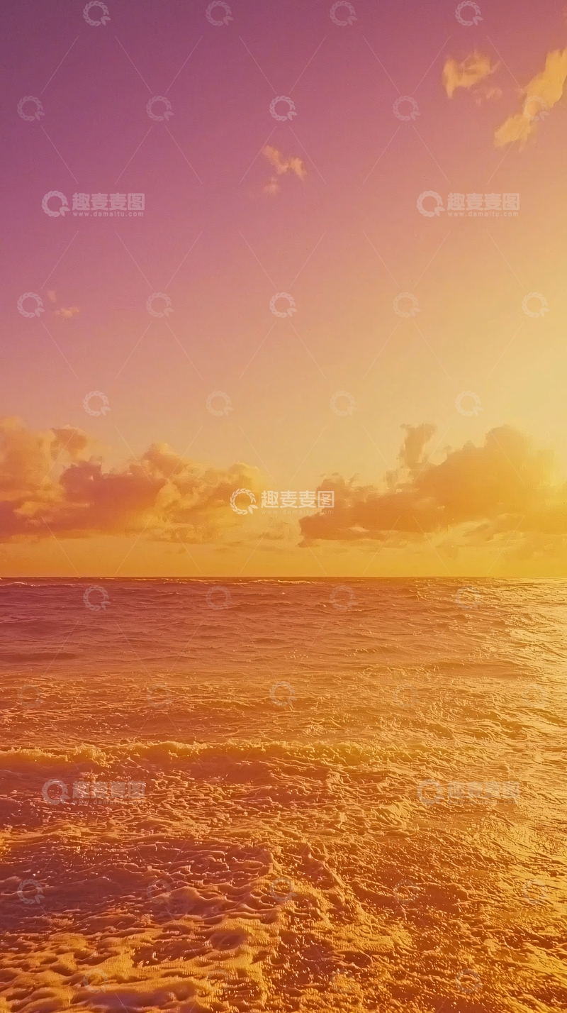 高清大图下载【趣麦麦图】日落海景