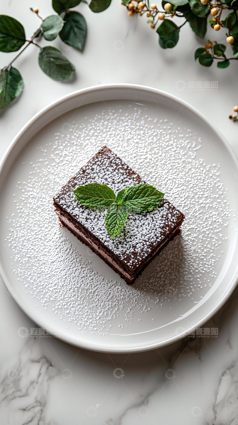 高清大图下载【趣麦麦图】精致巧克力蛋糕甜点