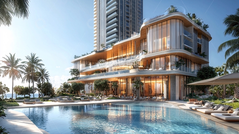 高清大图下载【趣麦麦图】豪华海滨别墅