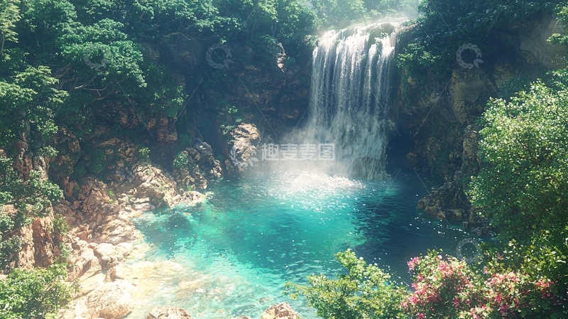 高清大图下载【趣麦麦图】瀑布37