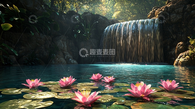 高清大图下载【趣麦麦图】瀑布36