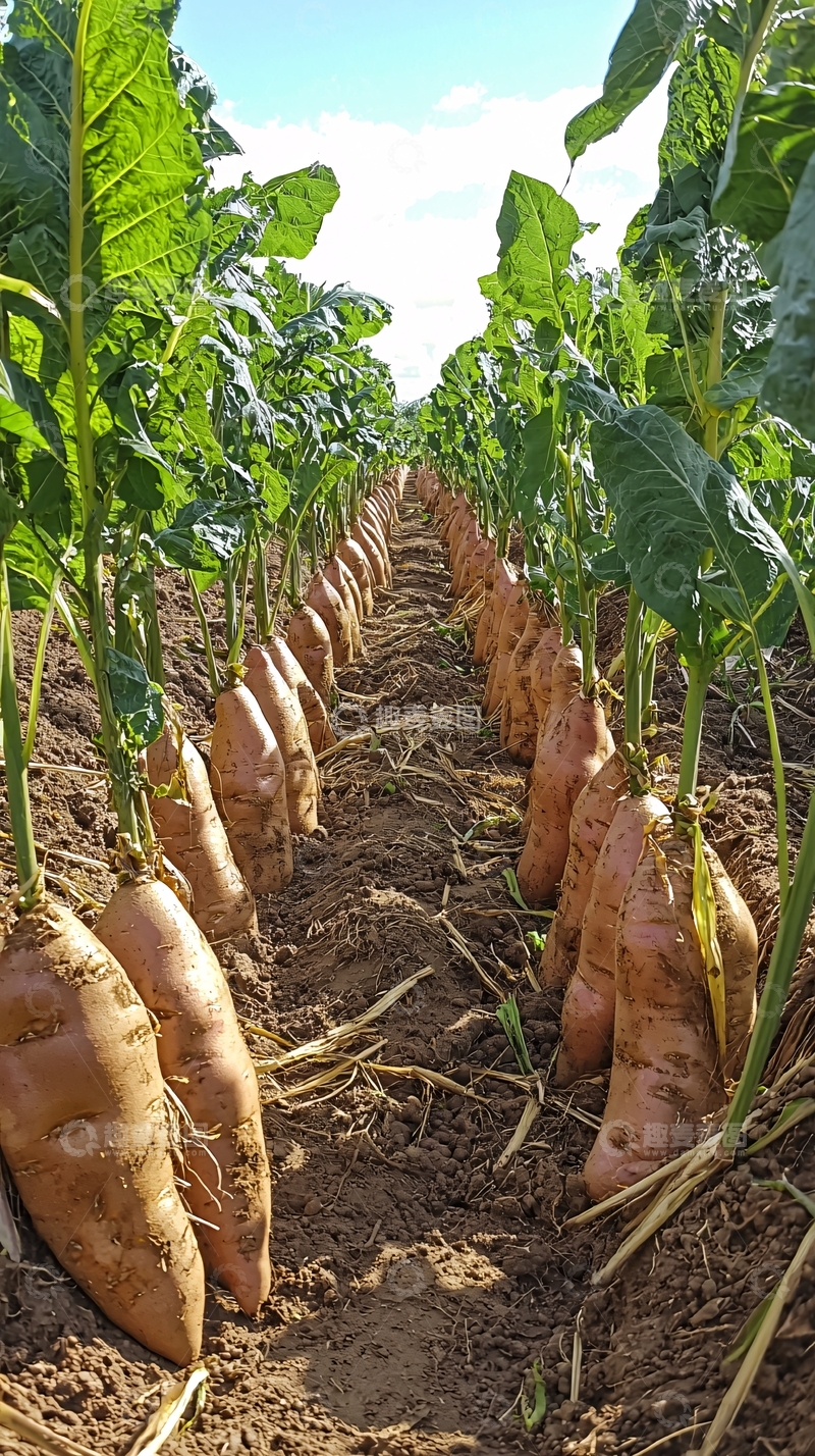 高清大图下载【趣麦麦图】红薯田地