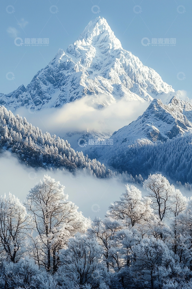 高清大图下载【趣麦麦图】雪山