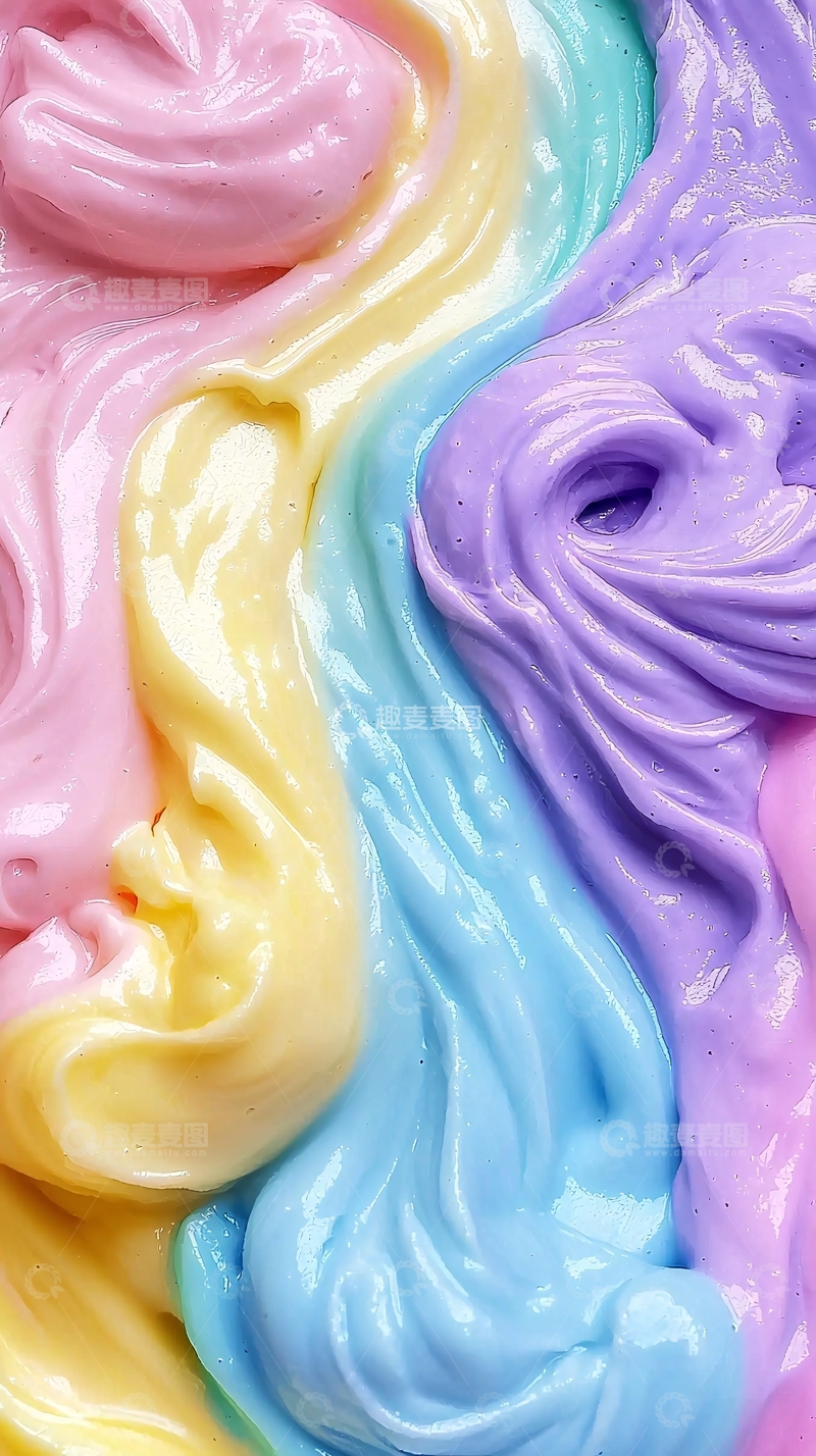 高清大图下载【趣麦麦图】彩虹糖霜奶油