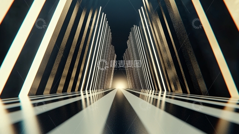 高清大图下载【趣麦麦图】抽象几何线条通道