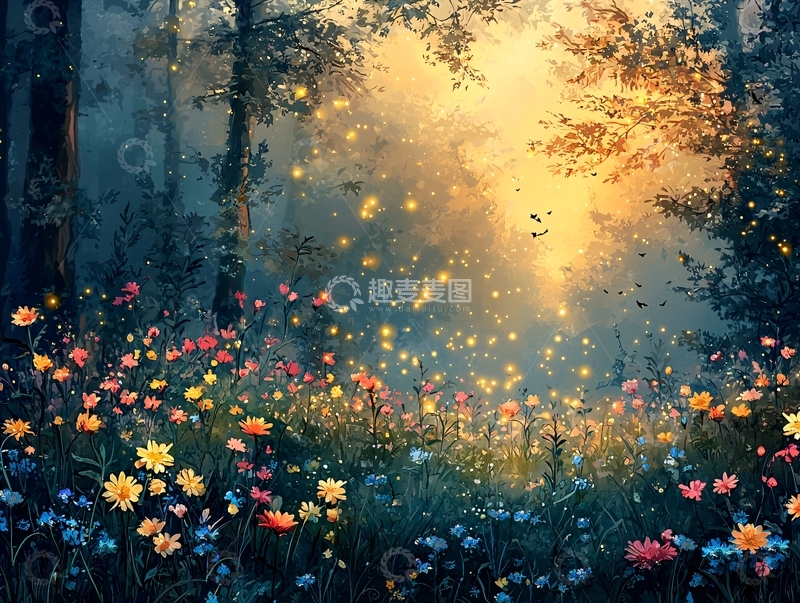 高清大图下载【趣麦麦图】梦幻森林