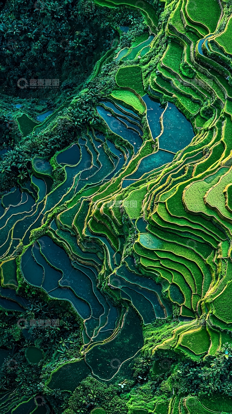 高清大图下载【趣麦麦图】梯田