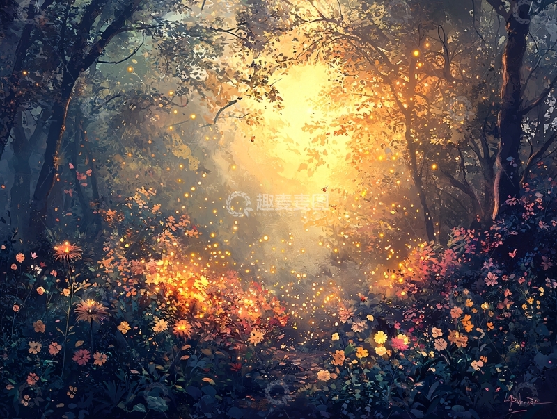高清大图下载【趣麦麦图】梦幻森林
