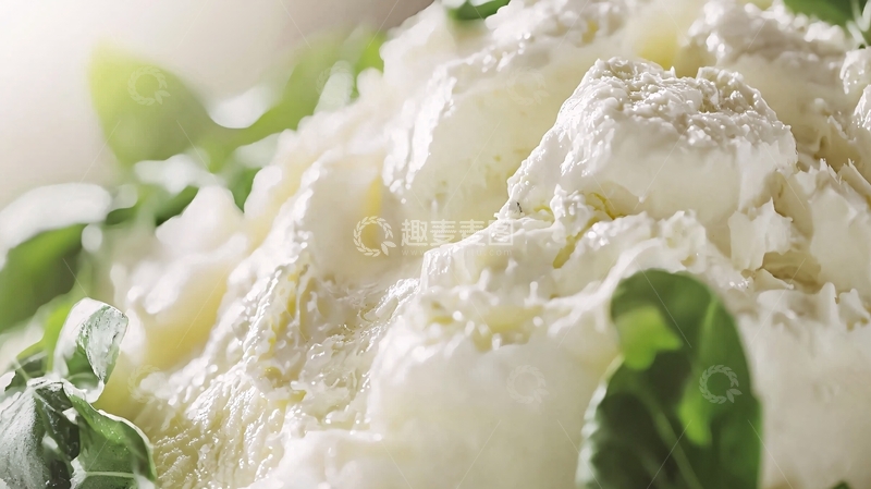 高清大图下载【趣麦麦图】新鲜水牛乳酪